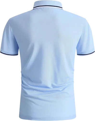 Miniatura 5 de ZITY Camiseta polo de manga corta para hombre para golf tenis