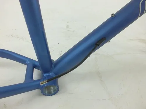Miniatura 2 de Gravity Horquilla de marco de bicicleta gruesa para ruedas de 26 pulgadas con tija de sillín y abrazadera de tija de sillín para auriculares. Azul