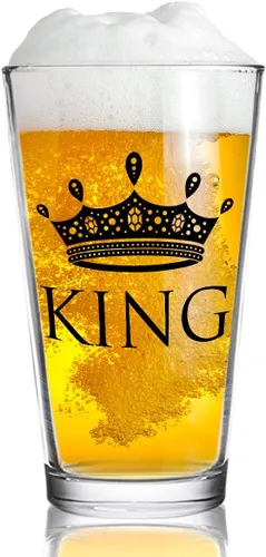 Miniatura 2 de King Queen, cristalería, multicolor/fantasía (King Beer Queen Wine)