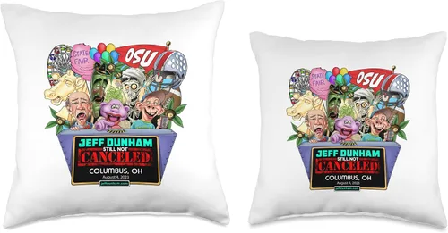 Miniatura 3 de JEFF DUNHAM Columbus, OH (2023) - Almohada de 16 x 16 pulgadas, multicolor