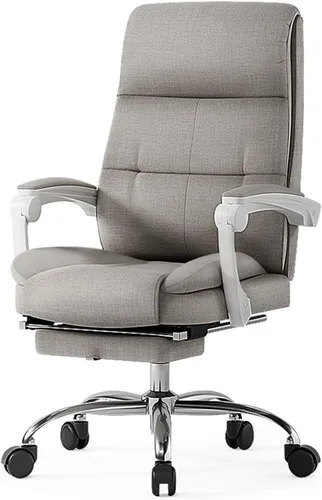 Silla de oficina giratoria de tela, silla de oficina giratoria para el hogar, silla ejecutiva reclinable, silla de oficina ergonómica, silla de