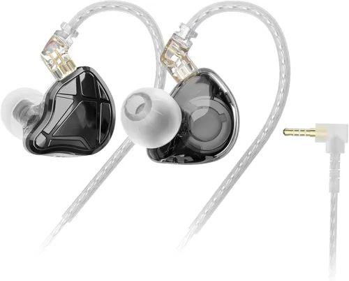 KZ Axas - Monitores intrauditivos con cable para juegos, IEM de aislamiento de ruido, sonido de baja distorsión y audio espacial, auriculares FPS de