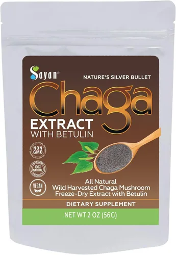 Miniatura 10 de Polvo extracto hongo chaga siberiano. Súper antioxidante, ayuda al sistema inmune., 2 onza, 1 Extracto de Chaga