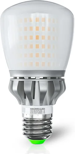 Miniatura 10 de Bombillas LED A19, 3670 lúmenes, foco E26, foco LED equivalente a 250 W, foco LED de 6000 K, luz blanca de día fresca no regulable, vida útil de 22
