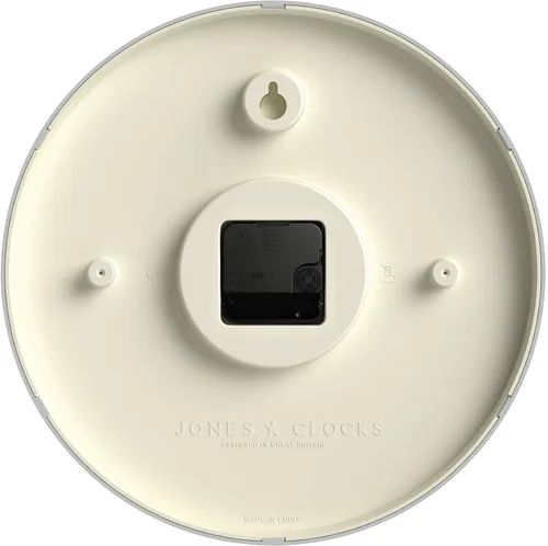 Miniatura 6 de JONES CLOCKS® Reloj de pared de estudio Estilo redondo moderno 12 pulgadas Azul pálido Números fáciles de leer Diseño versátil