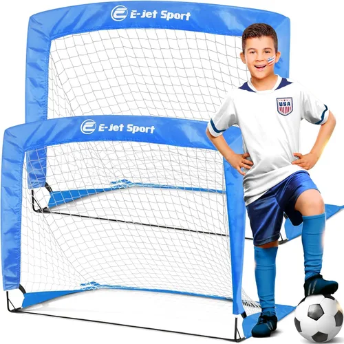Red de fútbol para porterías de fútbol, porterías de fútbol emergentes para niños para práctica y entrenamiento en el patio trasero, portátil