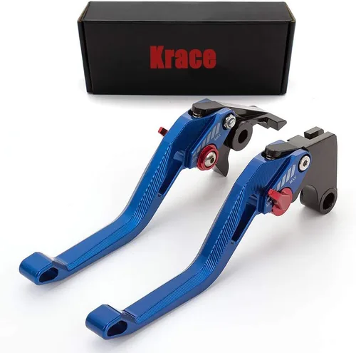 Miniatura 13 de Krace Palancas de freno de embrague ajustables CNC para motocicleta, par de palancas de freno de rombo 3D, ajuste para Honda Z125 monkey bike