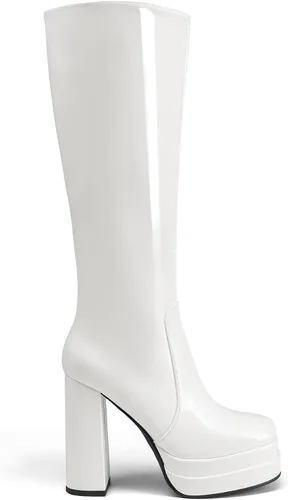 Miniatura 2 de DREAM PAIRS Botas altas hasta la rodilla con plataforma para mujer, botas Gogo largas y gruesas para otoño