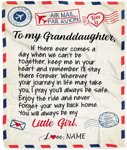 Miniatura 7 de Manta personalizada con texto en inglés «To My Granddaughter from Grandma Grandpa Sunflower Never Forget That I Love You», manta de forro polar