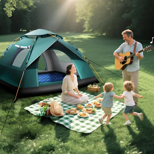Miniatura 3 de Tienda de campaña para 2-3 personas, tienda de campaña automática instantánea para camping, fácil y rápida, tienda de campaña impermeable, tienda