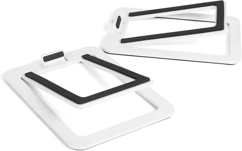 Miniatura 9 de Kanto S4 - Soportes de altavoz de escritorio inclinados para altavoces medianos y monitores de estudio de tamaño mediano de 3 a 4 pulgadas Soporta
