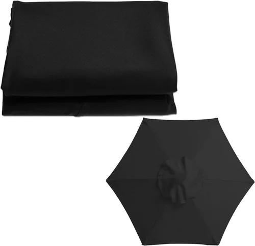 Toldo de repuesto para sombrilla de patio para 6 varillas / 8 varillas de 6.5 pies/9 pies/10 pies, fundas de repuesto para sombrilla de mesa para
