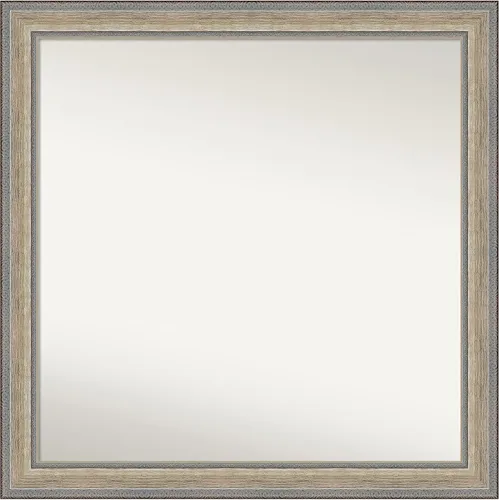 Miniatura 159 de Amanti Art Espejo de baño plateado para sobre fregadero, 28 x 47 pulgadas, espejo rectangular de plata imperial, marco de madera tradicional de gran