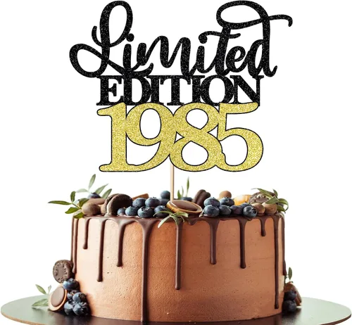 Miniatura 16 de Decoración para tartas de edición limitada de 1935, decoración de pastel de feliz cumpleaños 90, hombres y mujeres animan 90 años/90 y fabulosa