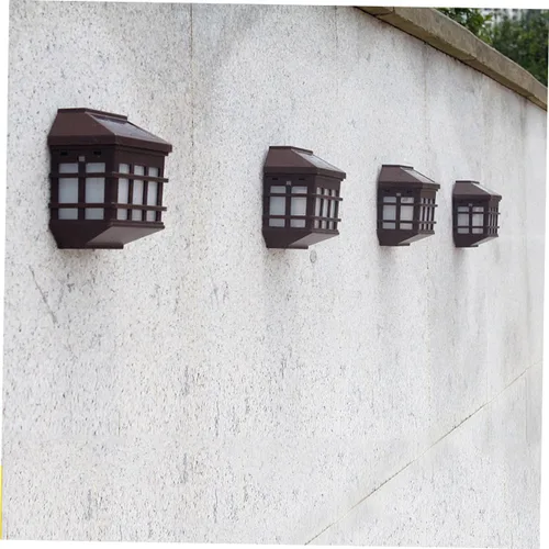 Miniatura 7 de Ipetboom Luces solares de pared estilo panel de ventana, sensor de luz de plástico ABS, iluminación de seguridad al aire libre para patio, camino