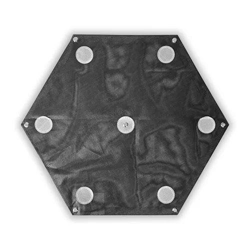 Miniatura 27 de Sky High Bull's-Eye Punto de control de tierra degradable para drones (24 x 24 pulgadas) GCP con 30 grapas (tablero de ajedrez negro/blanco)