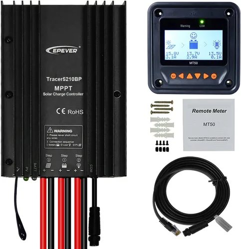 EPEVER MPPT Controlador de carga solar 20A 12V 24V Auto IP67 Impermeable Max PV 100V 260W/520W Panel Solar Cargador Regulador para Gel Sellado