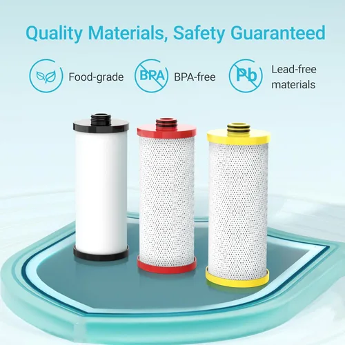 Miniatura 7 de AQUA CREST Filtro de agua WF52 de repuesto para reemplazo de filtro Aquasana® AQ-5300R AQ-6300 Filtro de agua Claryum® de 3 etapas para debajo