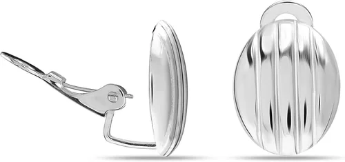 Miniatura 2 de LeCalla 925 Sterling Silver Small Medium Clip On Earrings Non-Pierced Clip-On Stud Earring for Teen Women