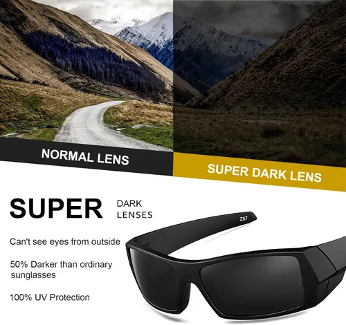 Miniatura 4 de WISTON Z87 Gafas de Sol Envolventes para Hombres Gafas de Seguridad Rectangulares UV400 para Deporte y Trabajo 8231