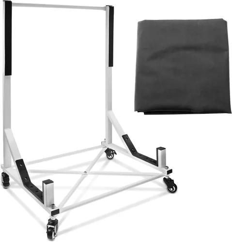 A-Premium Carrito de almacenamiento duro blanco con cubierta antipolvo compatible con Chevrolet Corvette Mazda MX-5 Miata Porsche 911 Boxster