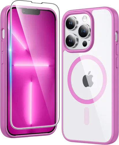 Miniatura 219 de FNTCASE Funda para iPhone 13 Pro-Max: Fundas magnéticas transparentes compatibles con Magsafe Slim anti amarillamiento protección contra caídas