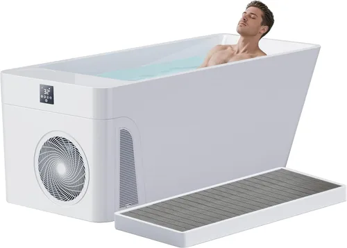 Miniatura 9 de ICEGALAX Bañera de hielo con enfriador de agua integrado (hasta 38 ℉), control de smartphone, diseño silencioso e independiente para recuperación