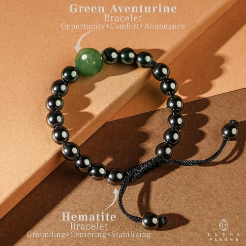 Miniatura 10 de Pulseras de cristal curativo para mujeres y hombres, espiritual, energía positiva y equilibrio, pulseras de cuentas de cristal natural hechas a mano