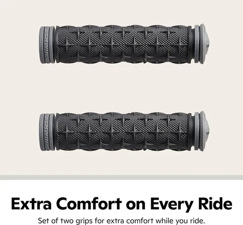 Miniatura 4 de Schwinn Comfort - Juego de 2 agarres para manillar, compatibles con la mayoría de bicicletas de adultos, se adapta a manillares, doble densidad