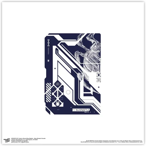 Trends International Gallery Pops DC Comics Blue Beetle - Póster de pared de Escarabajo Alien Biotech Scarab, 12 x 12 pulgadas, versión sin marco