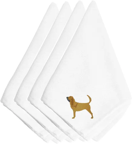 Miniatura 6 de Caroline's Treasures BB3448NPKE Affenpinscher - Juego de 4 servilletas bordadas, lavables, suaves, duraderas, servilletas de mesa para hotel