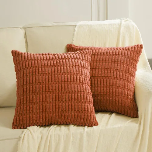 Miniatura 19 de Fancy Homi - Paquete de 2 fundas de almohada decorativas estilo bohemio de 16 x 16 pulgadas para sala de estar, sofá, cama, funda de cojín cuadrada