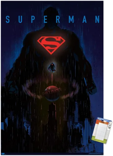Miniatura 10 de DC Comics: Dark Artistic - Póster de pared de Superman, 34 pulgadas de largo x 22.4 pulgadas de ancho, versión premium sin marco