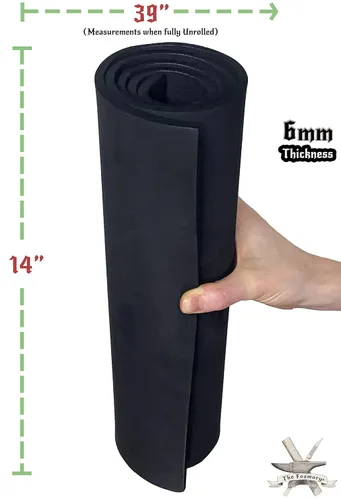 Miniatura 4 de The Foamory - Laminas de espuma de EVA de alta densidad para cosplay y manualidades, 14 x 39 pulgadas, 15/64 pulgadas de grosor