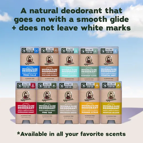 Miniatura 8 de Dr. Squatch Invisible Glide Natural Desodorante para hombre, deslizamiento suave, sin manchas, desodorante sin aluminio para hombres, seguro