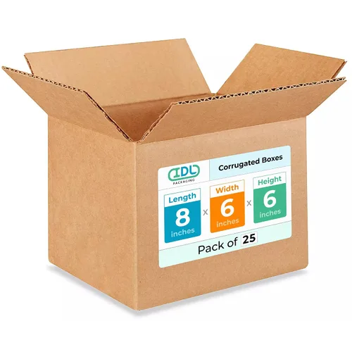 Miniatura 81 de IDL Packaging Paquete de 5 cajas de envío altas de 8 x 8 x 48 pulgadas, extra resistentes de 200 libras frente a caja regular, cajas de mudanza