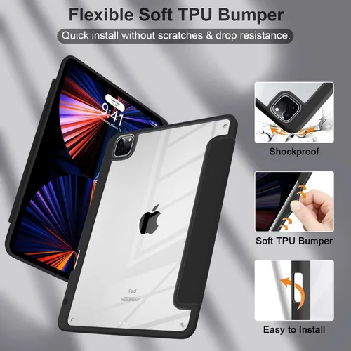 Miniatura 6 de Batianda Funda híbrida para iPad Pro de 12.9 pulgadas 2022 M2 2021 5ª/iPad Pro de 12.9 pulgadas de 4ª/3ª