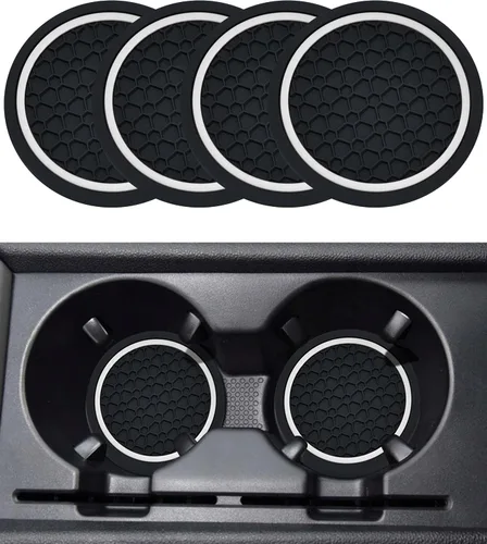Miniatura 7 de SCUARI 4 unidades de posavasos para coche, posavasos para tazas de coche, posavasos para portavasos de coche, accesorios para portavasos de coche