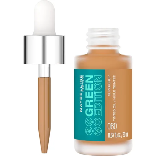 Miniatura 20 de Maybelline Green Edition Superdrop - Base de maquillaje de base de aceite tintado, base de cobertura natural ajustable formulada con aceite de 100