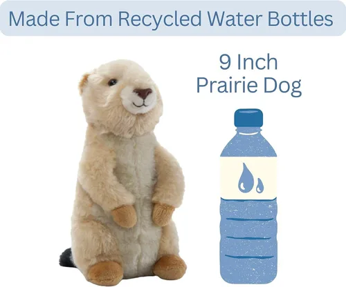 Miniatura 10 de The Petting Zoo Prairie - Peluche de perro de la pradera, regalos para niños, animales salvajes de la vida silvestre, juguete de peluche de perro