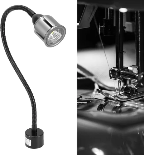 Miniatura 8 de VINGVO Taidda- Luz LED para máquina de coser, lámpara de trabajo multifuncional con brazo de cuello de cisne flexible con base de montaje magnética