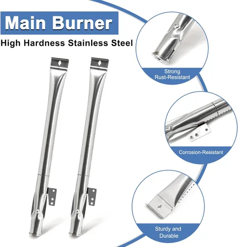 Miniatura 7 de Piezas de repuesto para parrillas de gas Nexgrill 720-0864M 720-0864 de 2 quemadores, kit de piezas para rejillas de parrilla 720-0864M