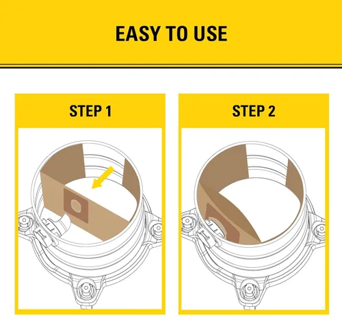Miniatura 7 de Paquete de 3 bolsas de filtro STANLEY 19-3100, para aspiradora húmeda/seca de 5-8 galones, compatible con STANLEY SL18115 SL18115P SL18116 SL18116P