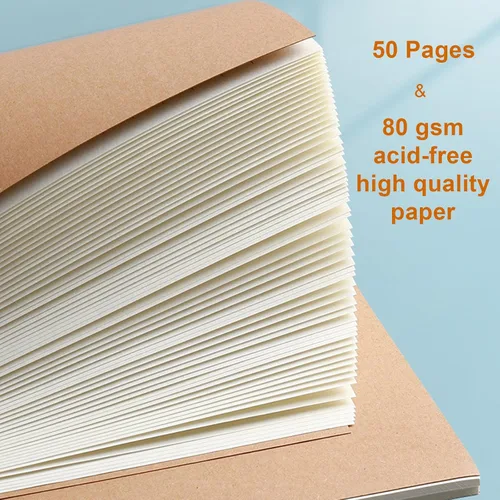 Miniatura 4 de Haploon Paquete de 22 cuadernos en espiral A5 de papel de estraza de tapa dura de 8.3 x 5.5 pulgadas, 100 páginas (50 hojas), cuaderno en espiral A5