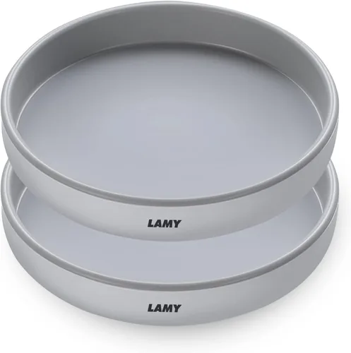 Miniatura 7 de LAMY Lazy Susan Organizador, paquete de 2 platos giratorios Lazy Susan de 10 pulgadas para gabinete, refrigerador, mesa de comedor y mesa
