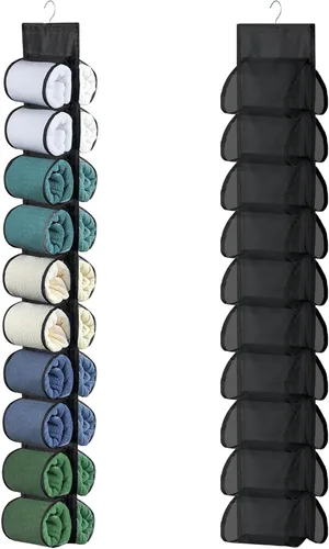 Organizador de leggings para colgar en el armario, organizador de leggings colgantes, almacenamiento de leggings para armario, detrás de la puerta,