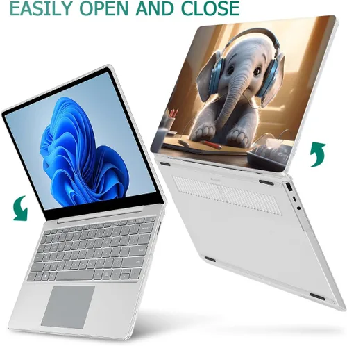 Miniatura 6 de Tuiklol Funda para portátil Microsoft Surface Go 3/2 / 1 de 12.4 pulgadas, carcasa rígida de plástico con protector de pantalla y cubierta Keyborad