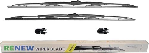 Renew RW32HKF Pareja de escobillas limpiaparabrisas de 32 pulgadas para RV o autocaravana con gancho J estándar de 9mm o gancho J jumbo grande de