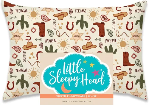 Miniatura 65 de Little Sleepy Head Funda de almohada para niños pequeños, 100% algodón y funda de almohada hipoalergénica para almohada de niños pequeños, funda
