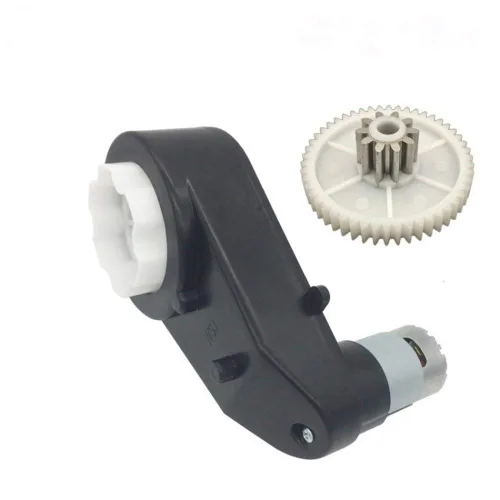 weelye 12V550 40000RPM Caja de cambios con alto par motor de 12 V CC para niños montar en piezas de automóvil, SUV, motor eléctrico con caja de